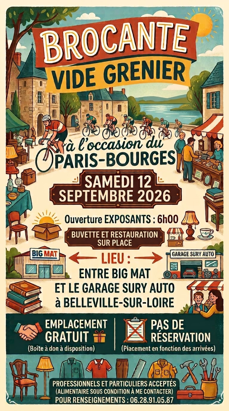 Brocante Videgrenier Belleville-sur-Loire