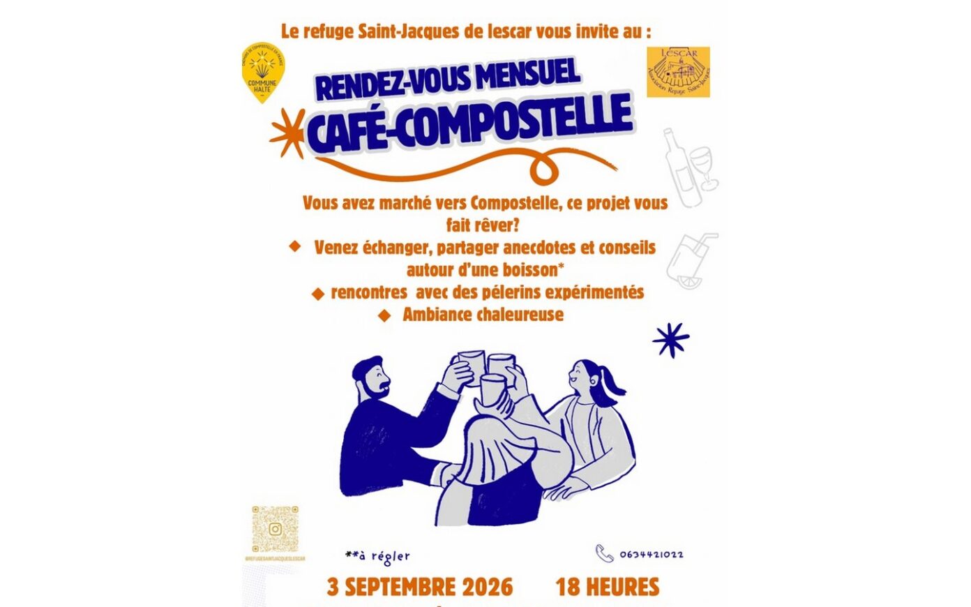 Café Compostelle Rue Henri Rozier Lescar