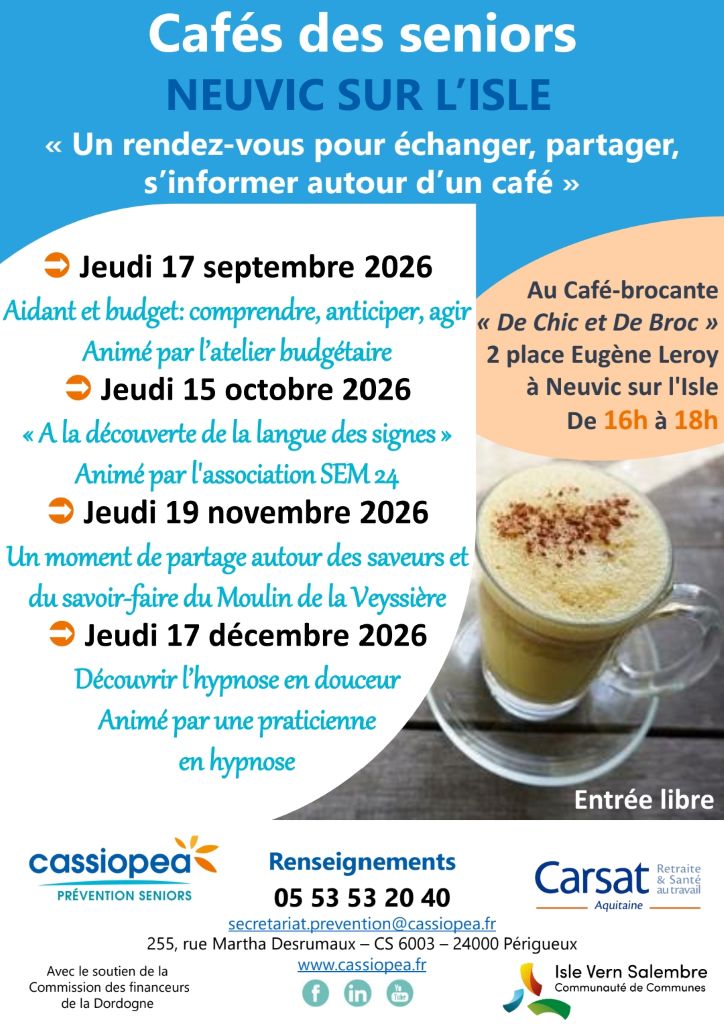 Café des séniors De Chic et de Broc Neuvic