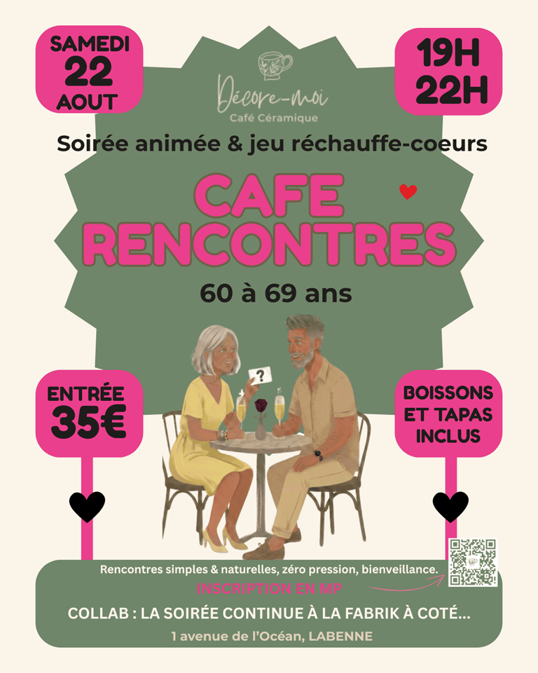 Café Rencontres 60-69 ans Décore-moi Café Céramique Labenne