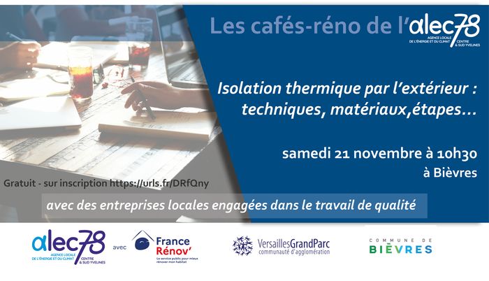 Café-réno Isolation thermique des logements par l’extérieur, Lieu exact communiqué après votre inscription, Vauboyen