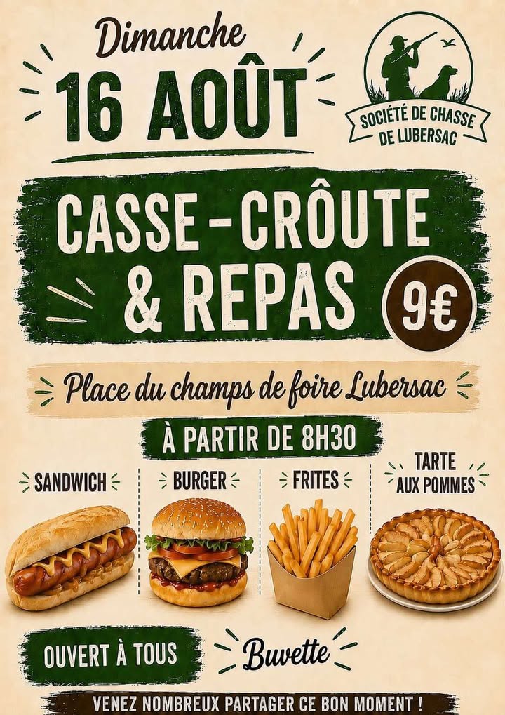 Casse-croûte et Repas à Lubersac  Lubersac