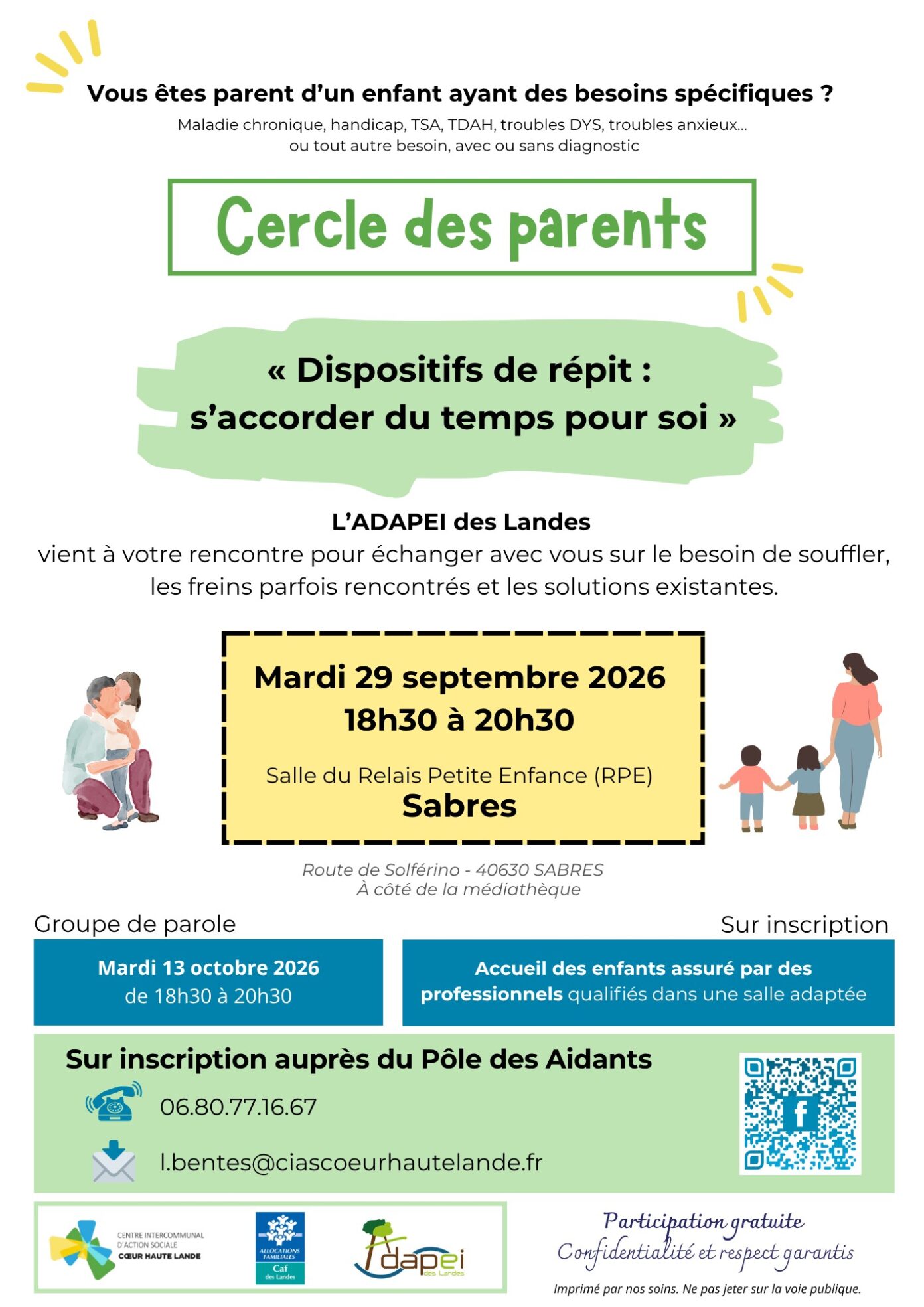 Cercle des parents Route de Solférino Sabres