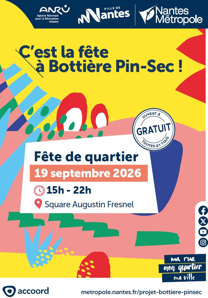 C’est la fête à Bottière Pin-Sec ! Square Augustin Fresnel Nantes
