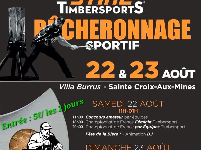 Championnat de France de bûcheronnage sportif Sainte-Croix-aux-Mines