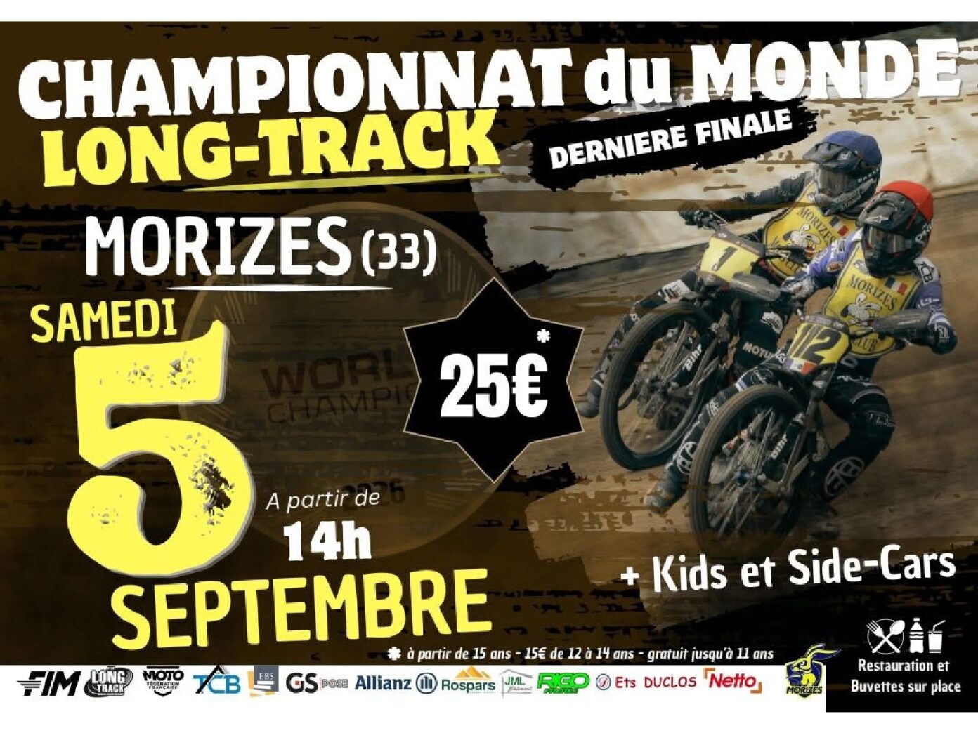 Championnat de france Long track Moto club de Morizès Morizès
