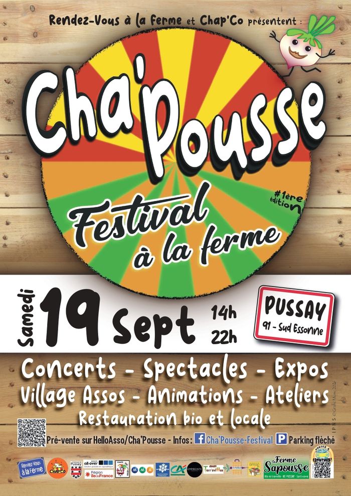 Cha&rsquo;Pousse – Festival à la ferme, Pizza paysanne, Ferme Sapousse, Pussay