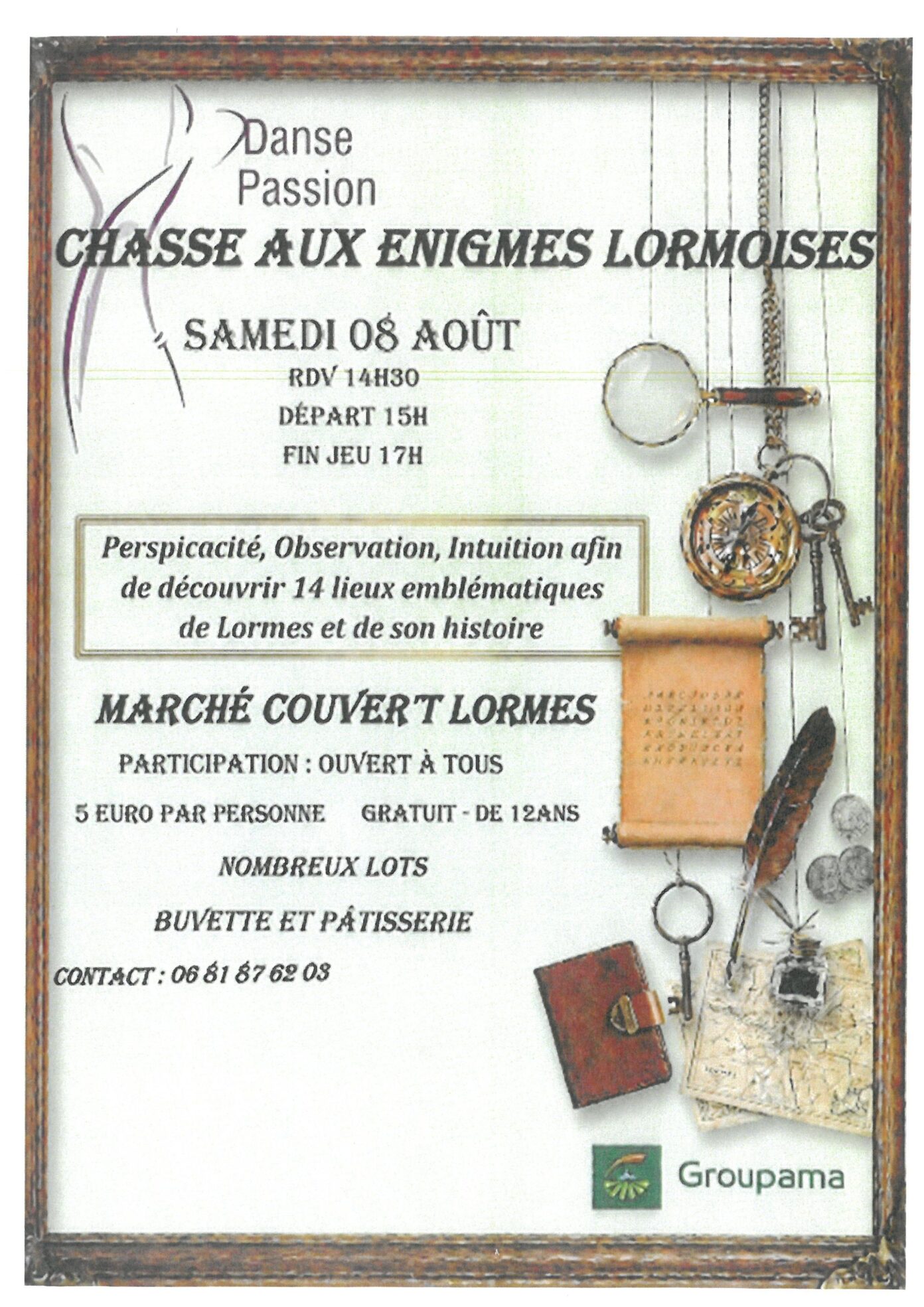 Chasse aux énigmes Lormoise Marché couvert Lormes