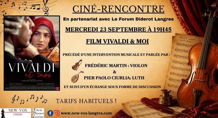 Ciné-rencontre : « Vivaldi & Moi », Le New Vox, Langres