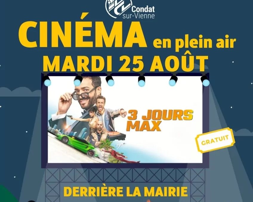 Cinéma en plein air  Condat-sur-Vienne
