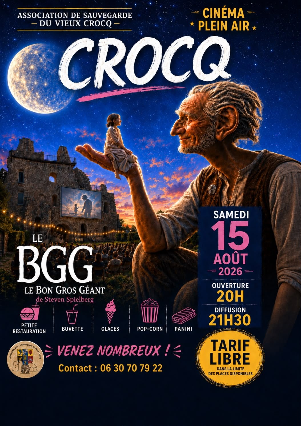 CINEMA PLEIN AIR Le Bon Gros Géant Crocq