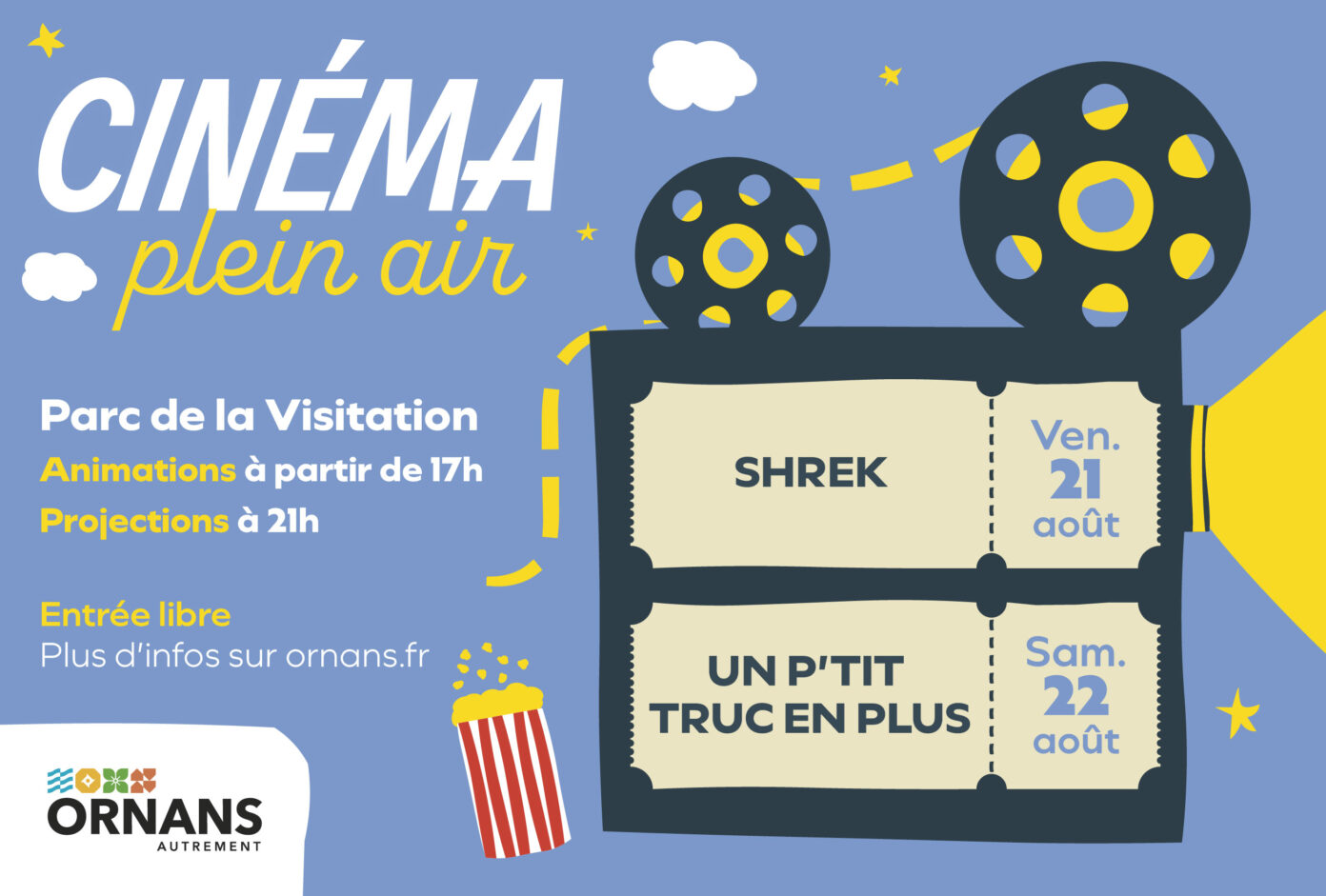 Cinéma plein air Parc de la Visitation Ornans