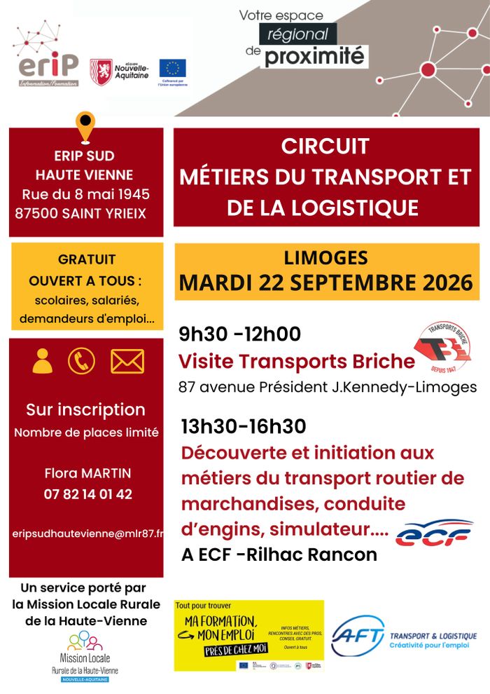 Circuit des métiers du transport et de la logistique, ZONE MAGRET ROMANET LIMOGES, Limoges