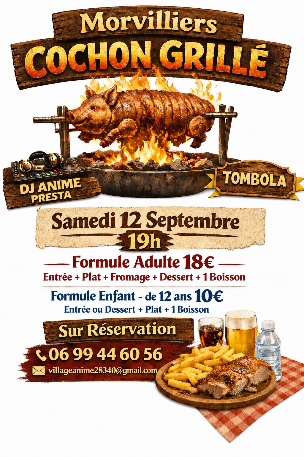 Cochon Grillé Morvilliers  Morvilliers