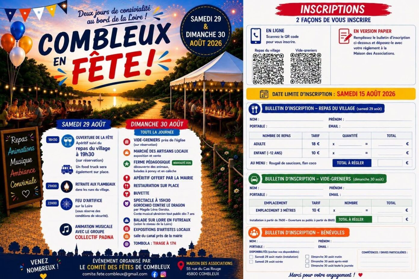 Combleux en fête  Combleux