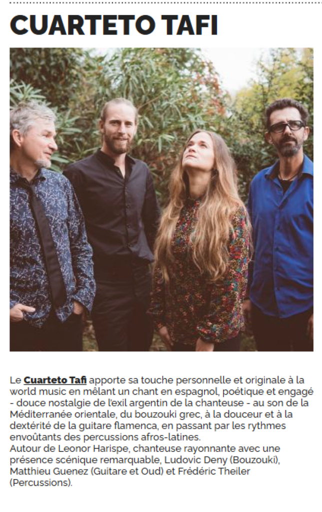 Concert à la mamisèle Cuarteto Tafi  Saubrigues