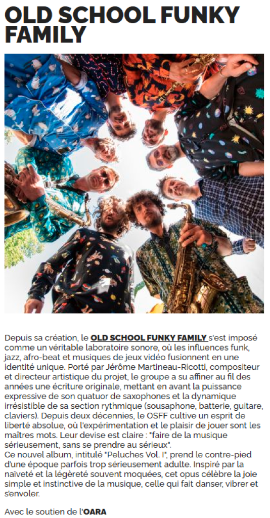 Concert à la mamisèle Old School Funky Family Saubrigues