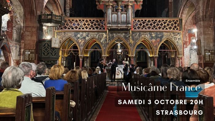 Concert à Strasbourg : Ravel, Debussy, Mozart, Vivaldi, Bach, Piazzolla, Cantemir, Doppler et Waxman, Eglise protestante saint-pierre le jeune, Strasbourg