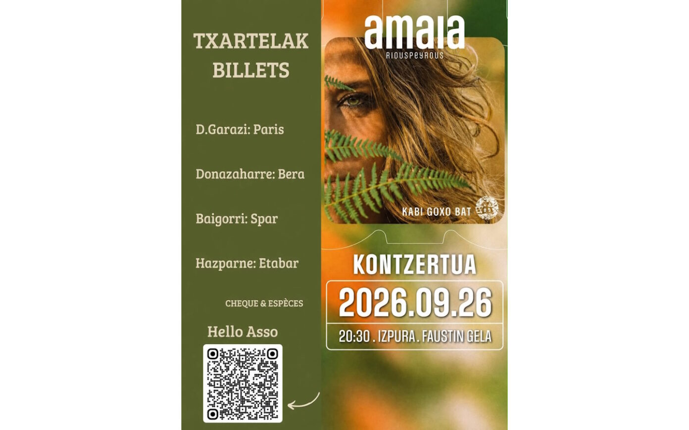 Concert Amaia Riouspeyrous Ispoure