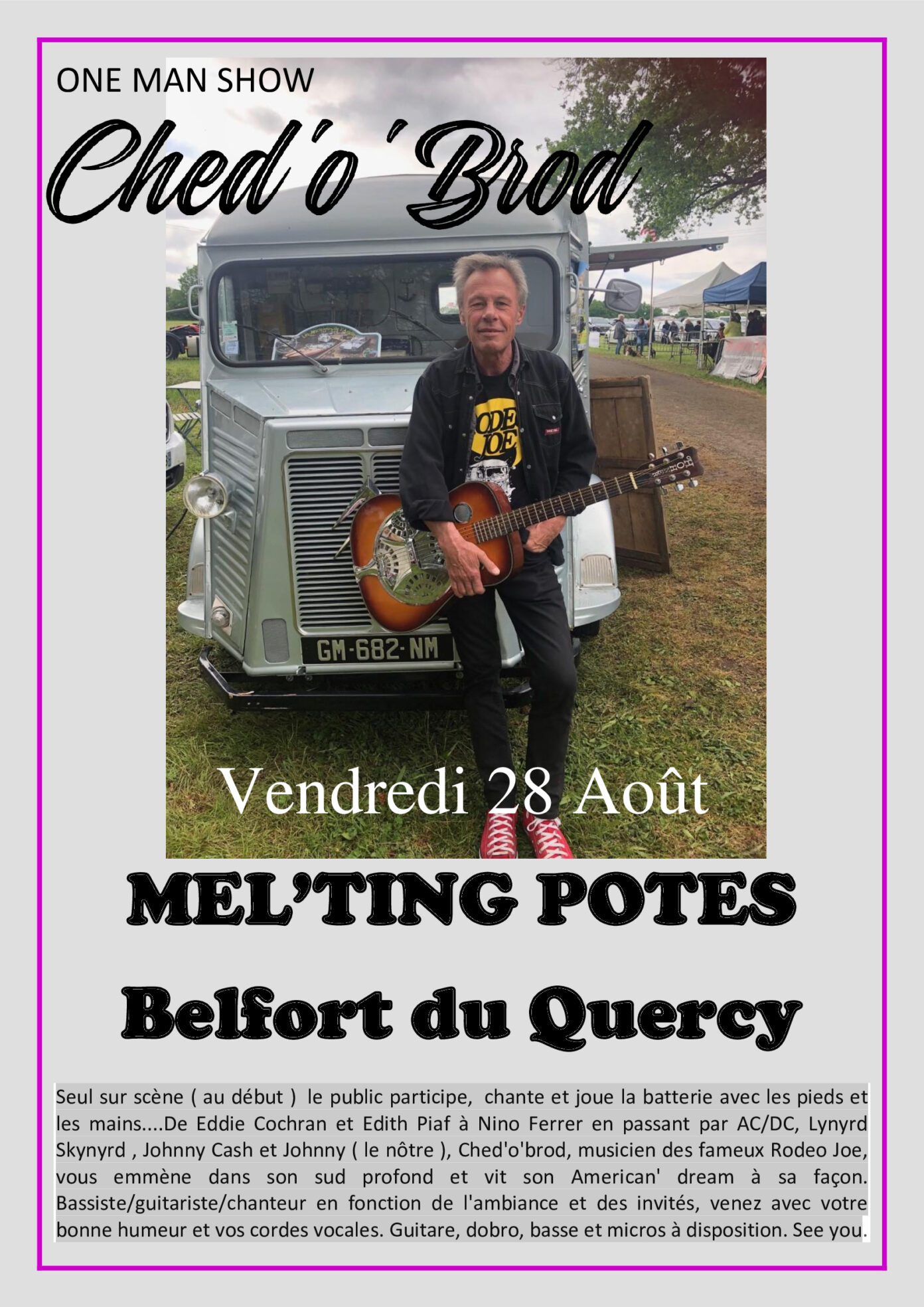Concert au Mel’ting potes Ched’o’ Brod Belfort-du-Quercy