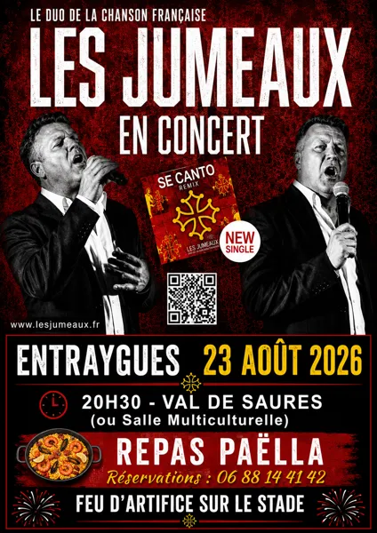 Concert avec Les Jumeaux Entraygues-sur-Truyère