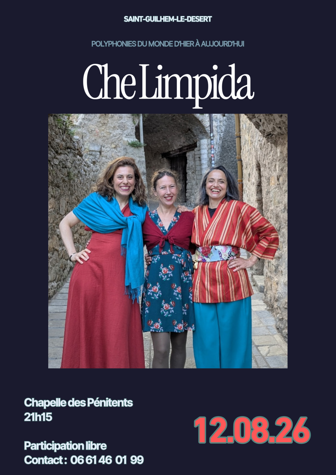 CONCERT CHE LIMPIDA Saint-Guilhem-le-Désert