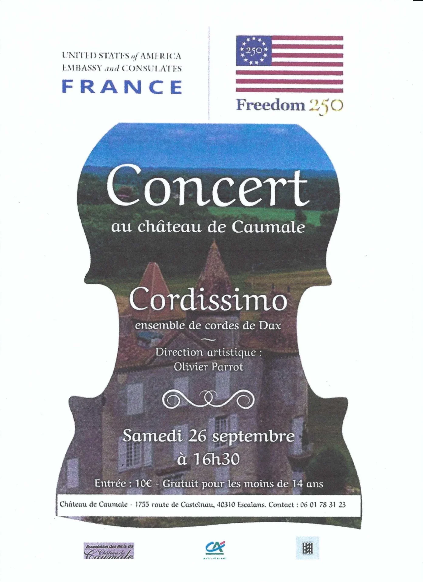 Concert Cordissimo Château de Caumale Escalans