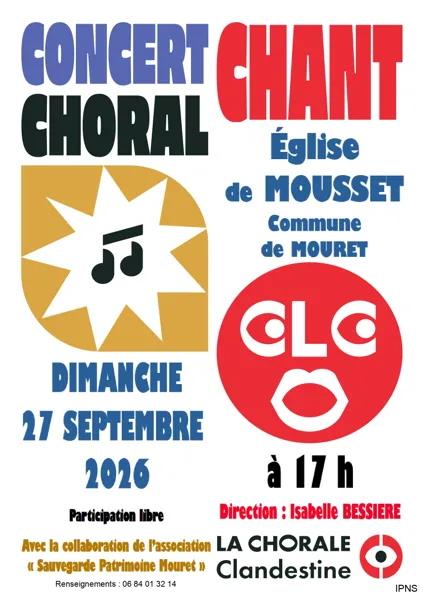 Concert de chant choral  Mouret