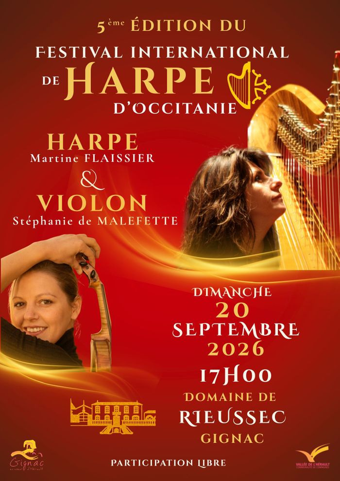 Concert de Harpe et Violon Domaine de Rieussec