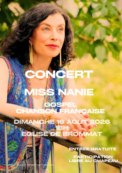 Concert de Miss Nanie à l’église de Brommat Brommat