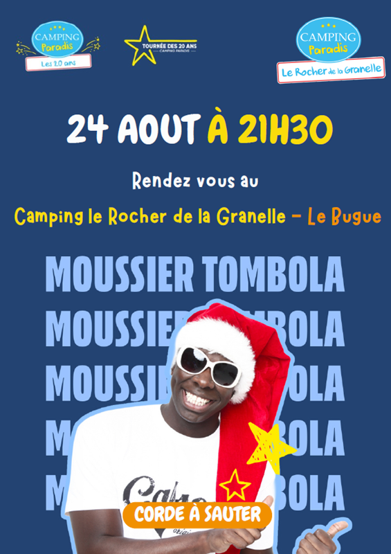 Concert de Moussier Tombola au Rocher de la Granelle Camping le Rocher de la Granelle Le Bugue