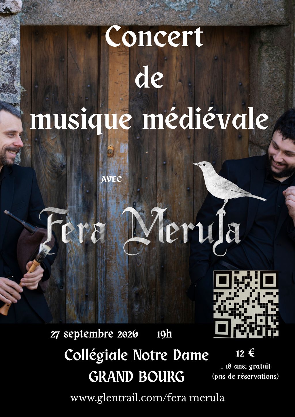 Concert de Musique Médiévale avec FERA MERULA  Le Grand-Bourg