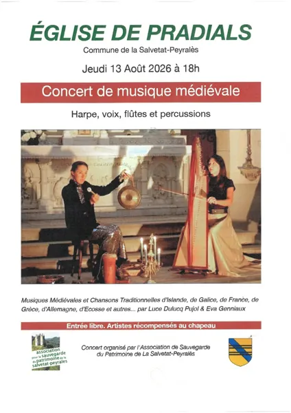 Concert de musique médiévale  La Salvetat-Peyralès