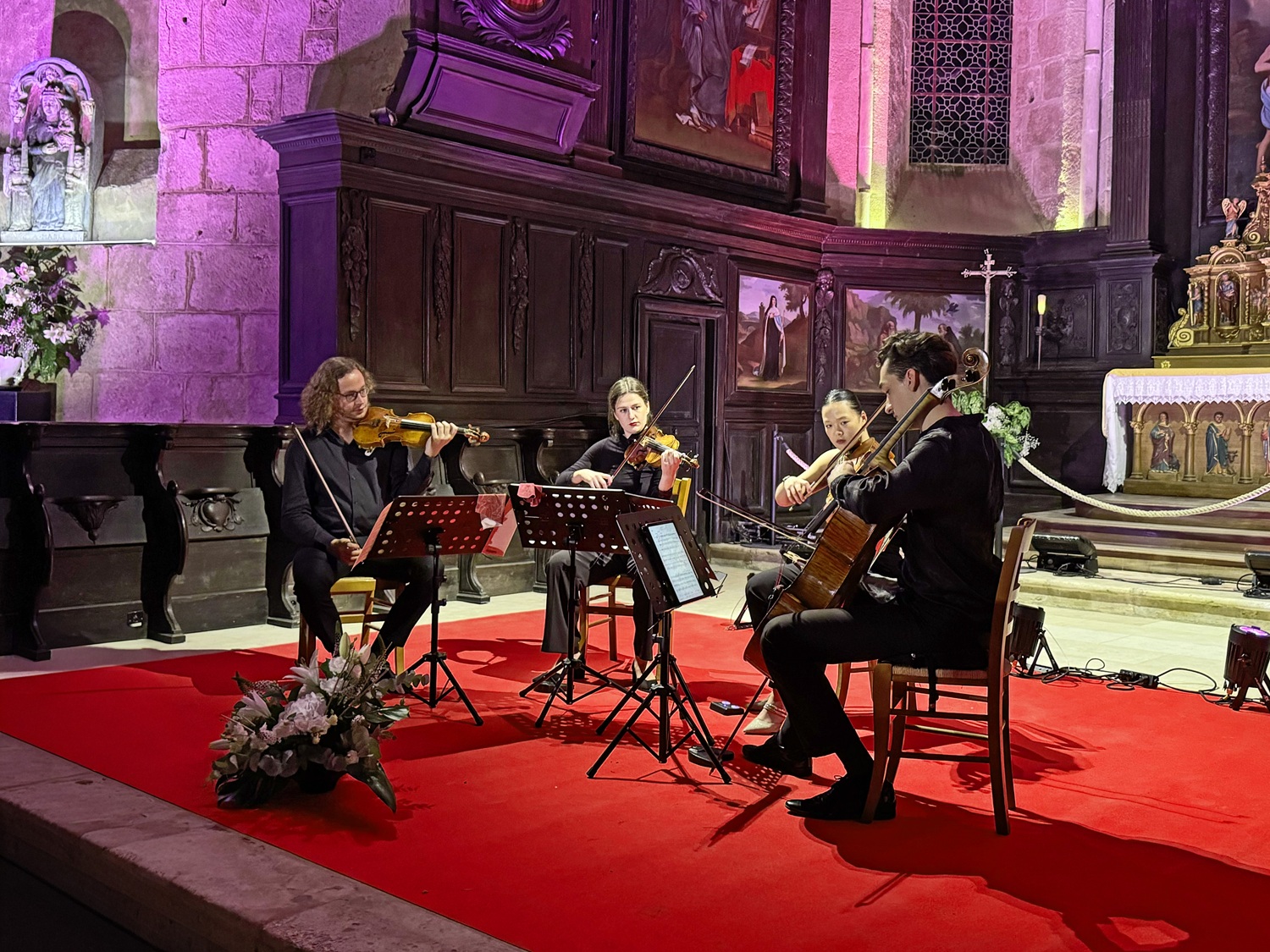 Concert de quatuorà cordes Place de l'Église Saint-Jean-de-Côle 2026-08-28