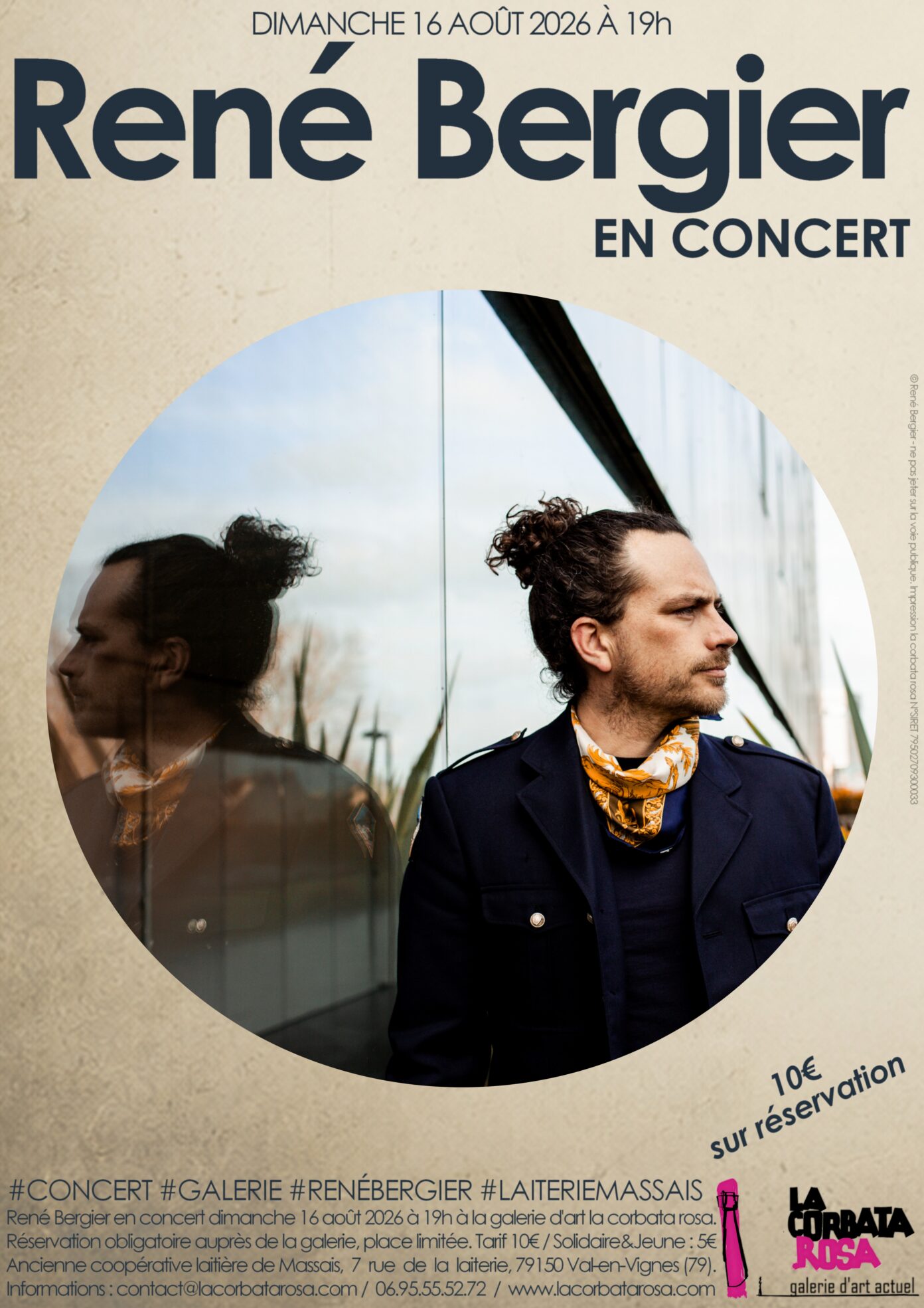 Concert de René Bergier Galerie d&rsquo;art La corbata rosa Val en Vignes
