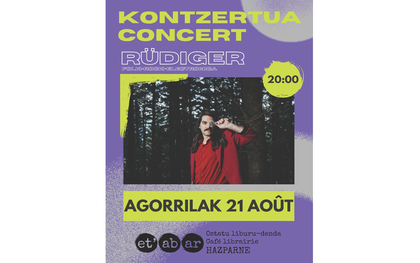 Concert de Rüdiger 17 Rue Jeān Lissār Hasparren 2026-08-21