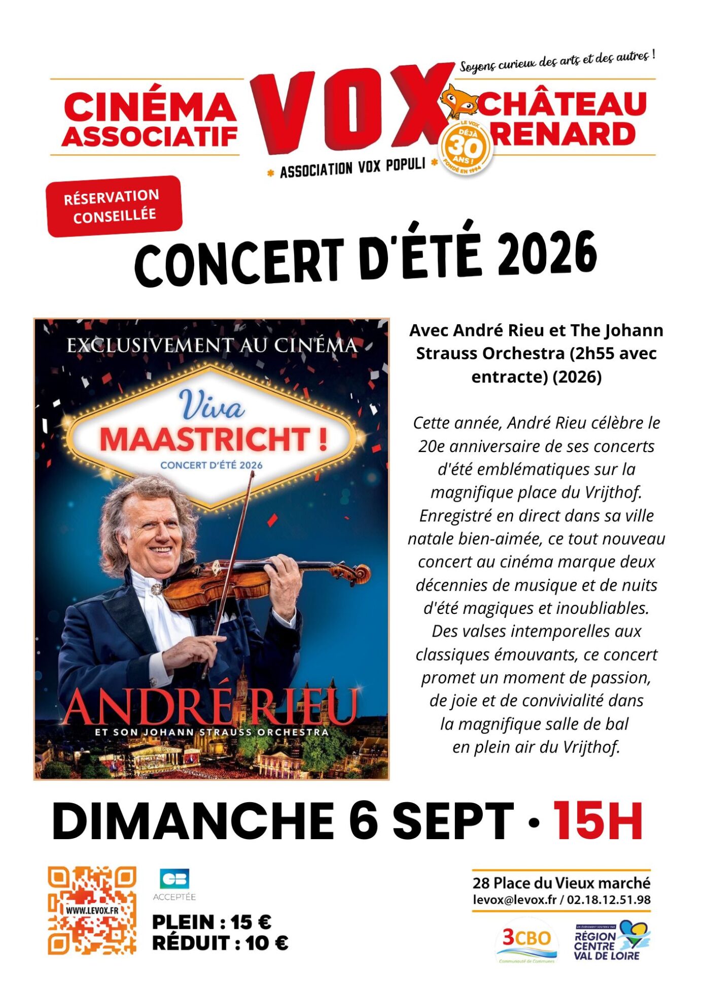 Concert d&rsquo;été 2026 André Rieu  Château-Renard
