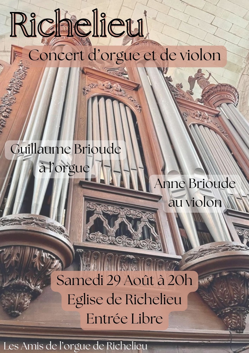Concert d’orgue et violon Richelieu