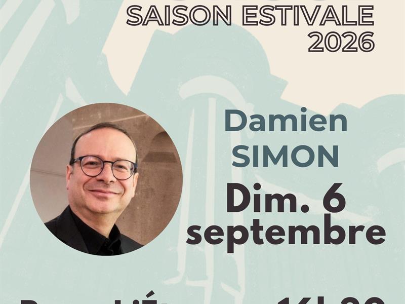 Concert d&rsquo;orgue par Damien SIMON Église Saint-Georges Raon-l&rsquo;Étape