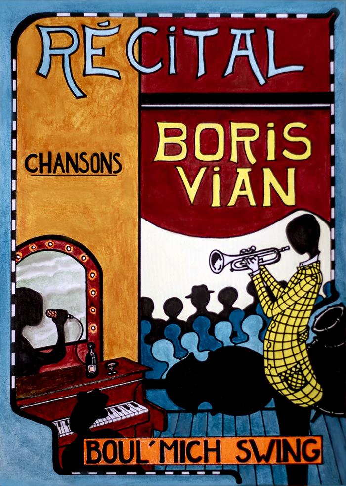 Concert du Boul&rsquo;mich Swing sur Boris Vian Médiathèque Yvon Tondon Pont-à-Mousson