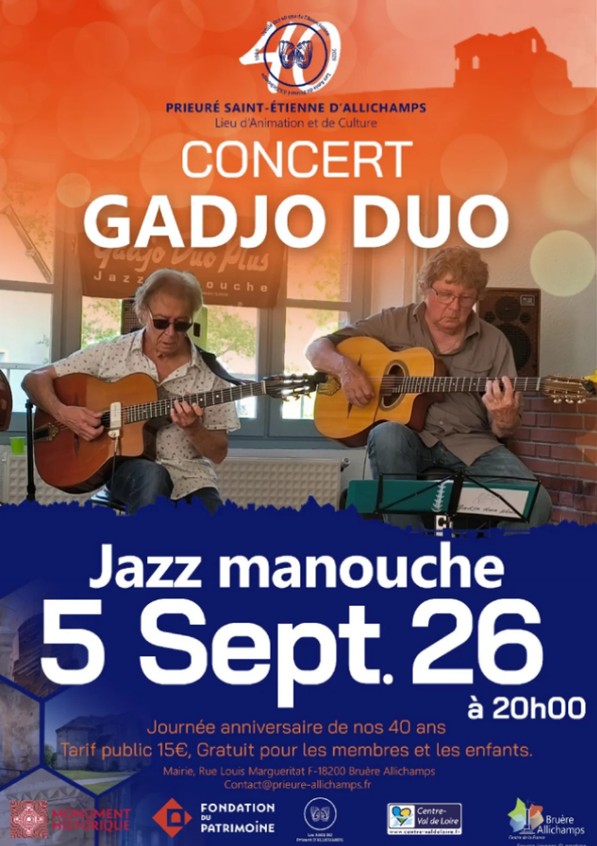Concert Gadjo Duo  Bruère-Allichamps