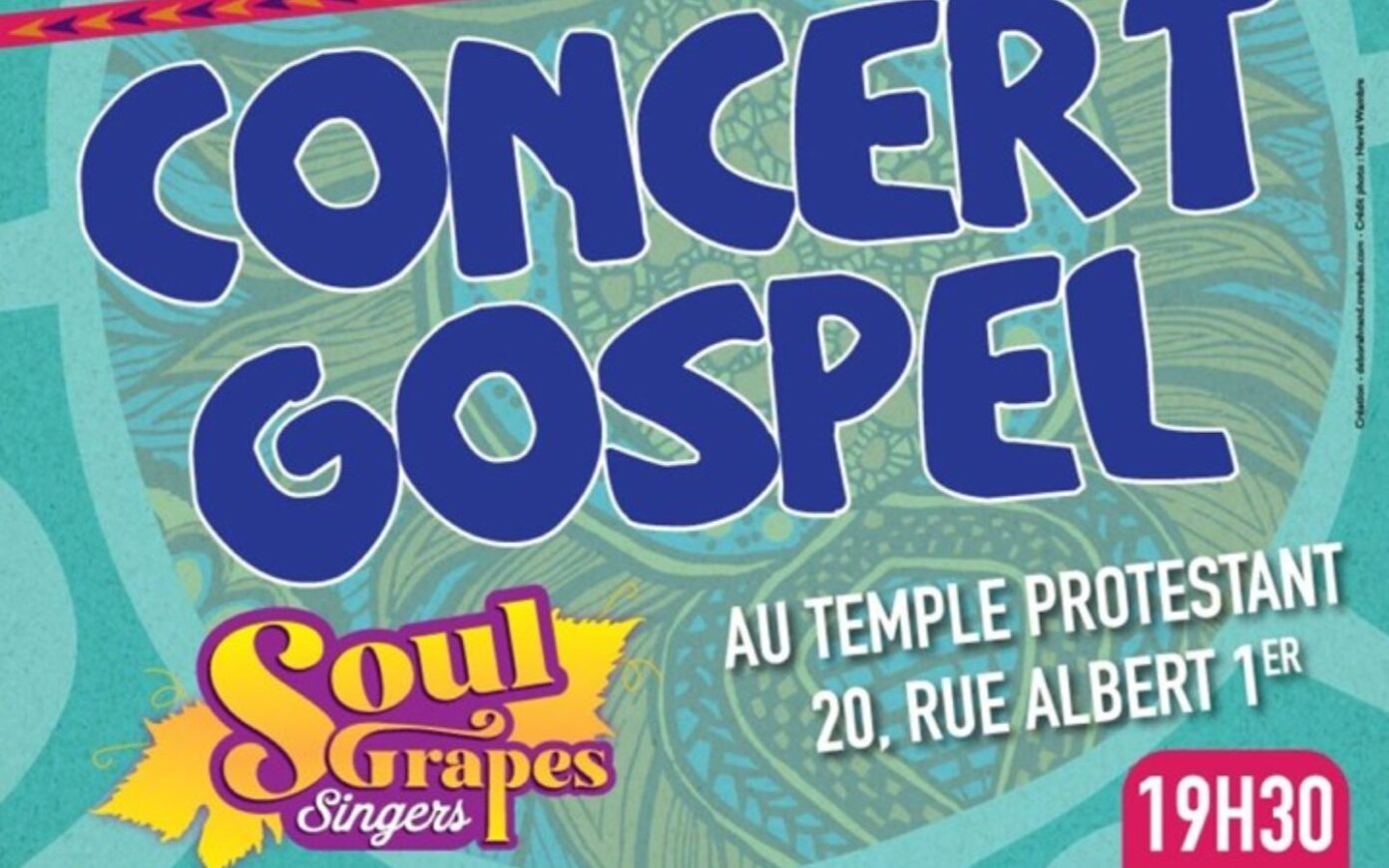 Concert Gospel par Soul Grapes Singers Temple Protestant Bayonne