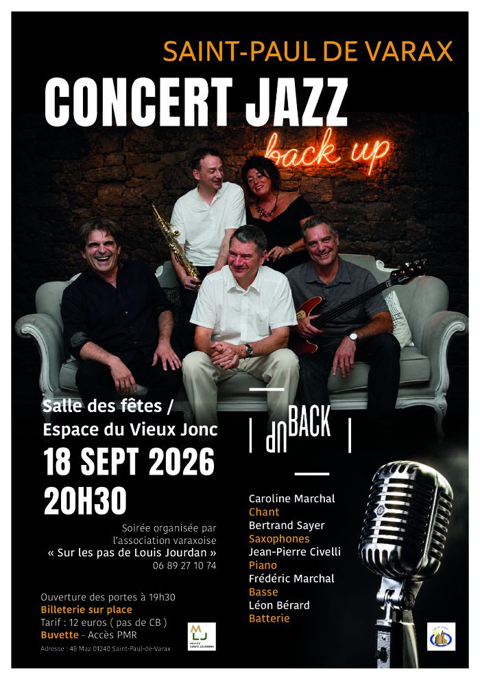 CONCERT JAZZ, Salle des Fêtes – Espace du Vieux Jonc, Saint-Paul-de-Varax