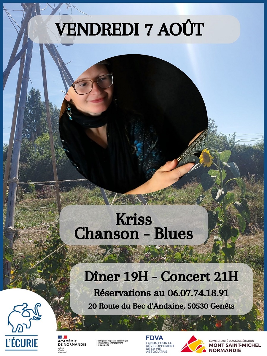 Concert Kriss Bar associatif L’Ecurie Genêts