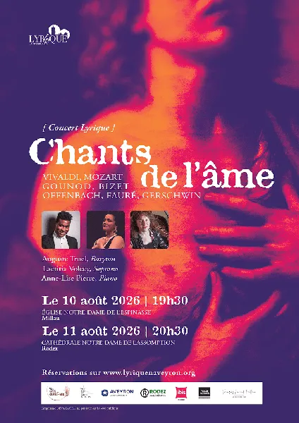 Concert lyrique Chants de l’âme Place Foch Millau