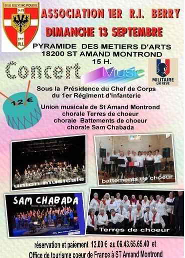 Concert organisé par le 1er R.I. Saint-Amand-Montrond