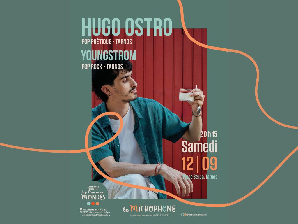 Concert pop rock Hugo Ostro place Serpa Tarnos
