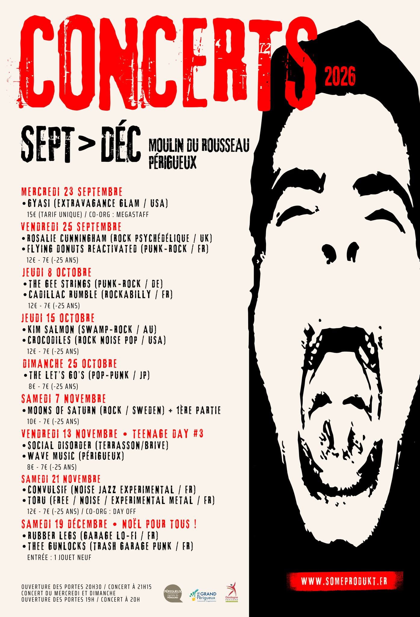 Concert punk-rock Rosalie Cunningham et Flying Donuts Reactivated 7 Chemin du Rousseau Périgueux 2026-09-25