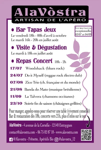 Concert repas La Talvera  Entraygues-sur-Truyère