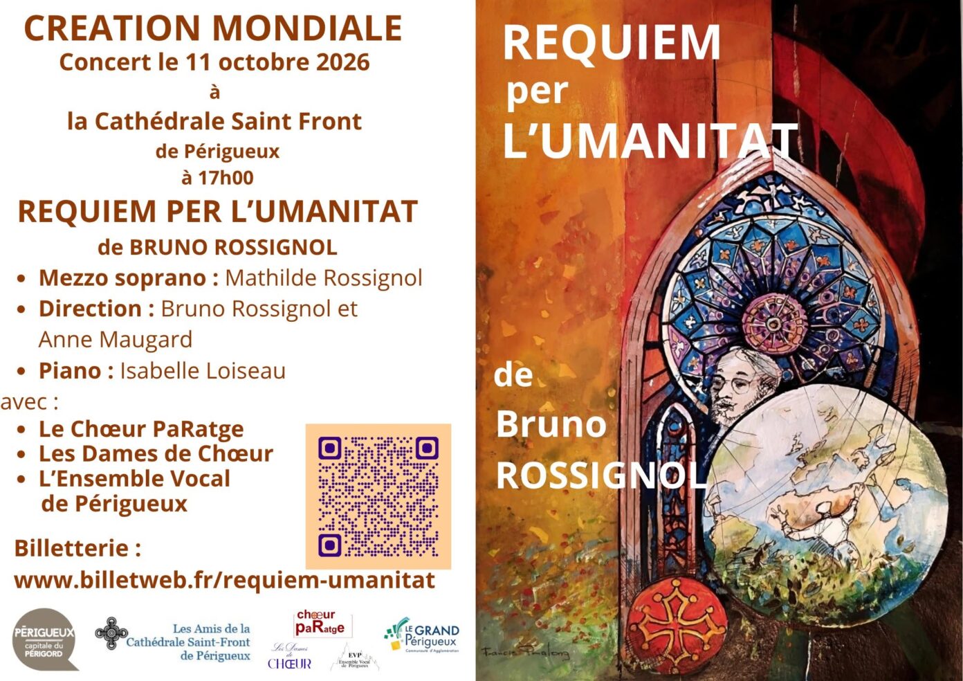 Concert Requiem per l&rsquo;umanitat Place Daumesnil Périgueux